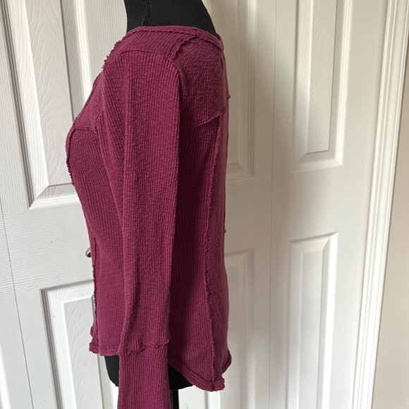 Free People Give Me A Little Bell Sleeve Rib Top - Picture 10 of 14